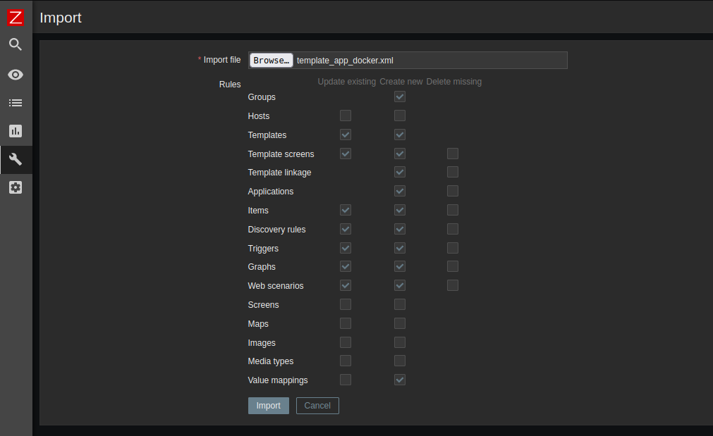 Monitorizar contenedores de Docker con Zabbix